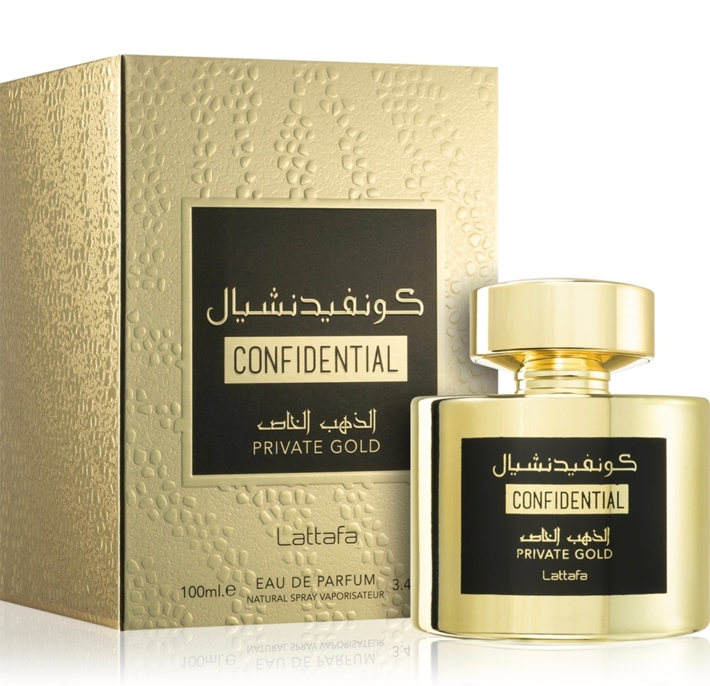 Confidential-Private Gold Lattafa 100ml eau de parfum